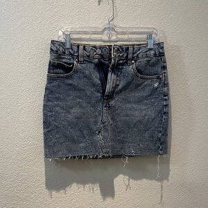 wild fable Washed Blue Denim Mini Skirt Size 8